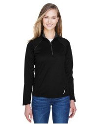 North End 78187 Women's Radar Performance Quarter-Zip Pullover – 4.7 oz. 100% Polyester Birdseye Mesh Quarter-Zip Performance Top | XS–3XL