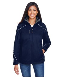North End 78196 Women's Angle 3-in-1 Jacket with Bonded Fleece Liner – 4.4 oz. Polyester Twill Shell + Polyester Jersey Liner | XS–3XL