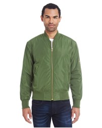 Threadfast Apparel 395J Unisex Bomber Jacket – Recycled Polyester Shell + Satin Lining | XS–4XL