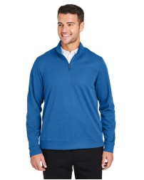 North End NE412 Men's Express Tech Performance Piqué Quarter-Zip Sweatshirt – 6 oz. 100% Recycled Polyester Coolcore® Pique, UPF 50+