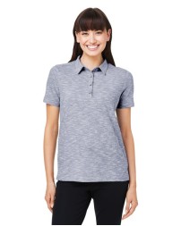 North End NE115W Women's Eclipse Jacquard Polo – 5 oz. 60/40 Cotton/Recycled Polyester Jacquard | Women's Fit