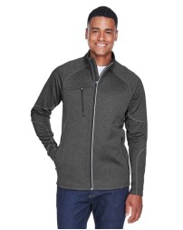 North End 88174 Men's Gravity Performance Fleece Jacket – 7.4 oz. 100% Polyester Brushed-Back Fleece Men's Full-Zip Jacket | S–5XL
