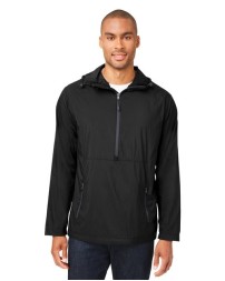 North End NE810 Men's Aura Lightweight Packable Anorak Jacket – 1 oz. 100% Recycled Nylon Water-Repellent Packable Anorak | S–5XL