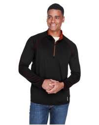 North End 88187 Men's Radar Performance Quarter-Zip Pullover – 4.7 oz. 100% Polyester Birdseye Mesh Quarter-Zip Performance Top | S–5XL