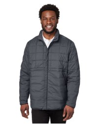 North End NE721 Unisex Aura Fleece-Lined Jacket – 1 oz. Recycled Nylon Shell, Boucle Sweater Fleece Lining, UTK SubDown