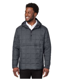 North End NE722 Unisex Aura Packable Anorak Jacket – 1 oz. 100% Recycled Nylon, 160 gsm UTK SubDown Fill, Packable Pouch