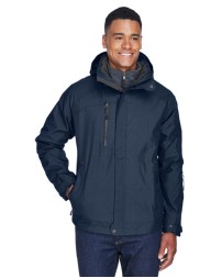 North End 88178 Men's Caprice 3-in-1 Jacket with Soft Shell Liner – 4.6 oz. Polyester Shell + 7.5 oz. 96/4 Poly/Spandex Soft Shell Liner UTK 2 | S–5XL