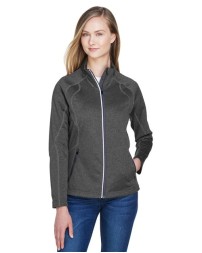 North End 78174 Women's Gravity Performance Fleece Jacket – 7.4 oz. 100% Polyester Brushed-Back Fleece Women's Full-Zip Jacket | S–3XL