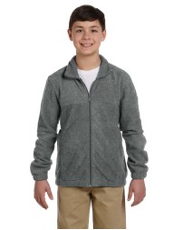Harriton M990Y Youth Full-Zip Fleece – 8 oz. 100% Polyester Fleece Jacket | Youth S–XL