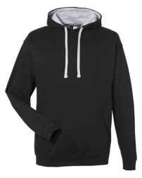 AWDis JHA003 Varsity Contrast Hooded Sweatshirt – Unisex 8.3 oz. Two-Tone Midweight Pullover Hoodie | S–3XL