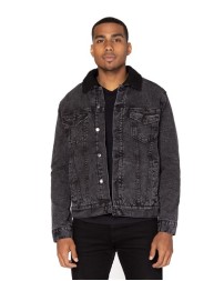Threadfast Apparel 372J Unisex Sherpa-Lined Denim Jacket – 20.8 oz. Cotton/Spandex with Recycled Sherpa | XS–3XL