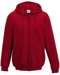 AWDis JHA050 Midweight College Full-Zip Hooded Sweatshirt – Unisex 8.3 oz. Cotton-Rich Full-Zip Hoodie | S–3XL
