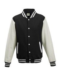 AWDis JHY043 Youth Heavyweight Letterman Jacket – Youth Unisex 9.8 oz. Varsity-Style Press-Stud Jacket | YXS–YXL