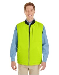 Harriton M776 Dockside Interactive Reversible Freezer Vest – Unisex 2.7 oz. Insulated Polyester Vest | XS–4XL
