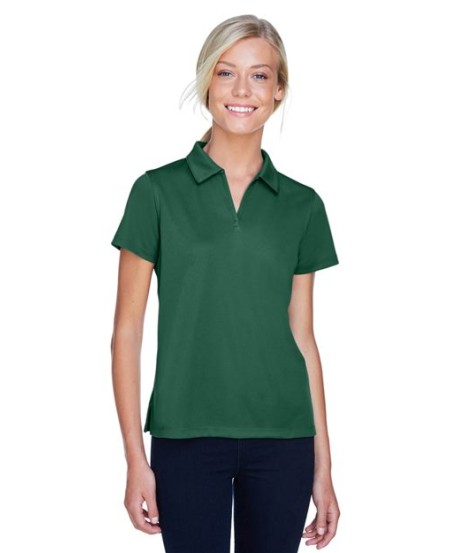 Harriton M353W Women's Double Mesh Polo – 3.5 oz. 100% Polyester Double Mesh Women's Short-Sleeve Polo