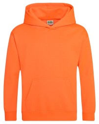 AWDis JHY004 Youth Electric Pullover Hoodie – Youth Unisex 8.3 oz. High-Polyester Neon Sweatshirt | YXS–YXL