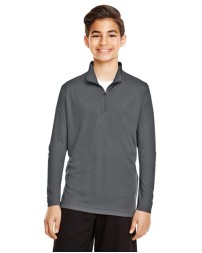 Team 365 TT31Y Youth Zone Performance Quarter-Zip Pullover – 3.5 oz. Polyester Interlock | S–XL