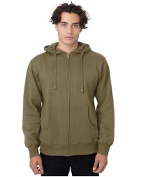 econscious EC5650 Unisex Heritage Full-Zip Hooded Sweatshirt – 9 oz. 80/20 Organic Cotton/Recycled Polyester | Enzyme-Washed | Brass YKK Zipper | Fair Trade, GOTS, WRAP Certified