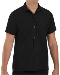 Chef Designs 5020 Poplin Cook Shirt with Gripper Closures - 4.7 oz. 65/35 Poly/Cotton Poplin Gripper-Snap Cook Shirt | S-5XL