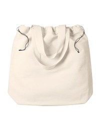 BAGedge BE087 Drawstring Tote Bag – 5.6 oz. Cotton Twill Drawstring Tote | One Size