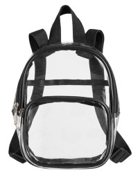 BAGedge BE268 Clear PVC Mini Backpack – Transparent PVC Mini Backpack, 6.5