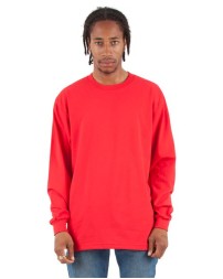 Shaka Wear SHMHLS Max Heavyweight Long Sleeve T-Shirt - 7.5 oz. 100% USA Cotton 16 Singles Drop Shoulder OEKO-TEX | S-7XL