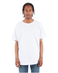 Shaka Wear SHCLT Curved Hem Long T-Shirt - 6 oz. 100% USA Cotton 18 Singles Scalloped Hem Quarter-Turn | S-5XL+