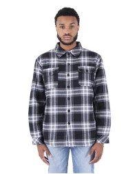 Shaka Wear SHPFJ Plaid Jacket - 60/40 Cotton/Poly Shell, 90/10 Cotton/Poly Lining, 7-Button Front OEKO-TEX | S-5XL