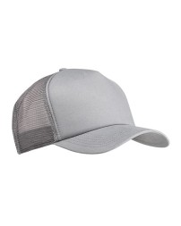 Big Accessories BX010 Twill Trucker Cap – 100% Cotton Twill Front | Mesh Back | Structured 5-Panel | Foam-Backed Front Panels | Snapback | One Size