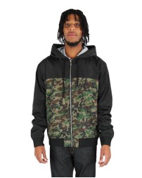 Shaka Wear SHWBJ Unisex Windbreaker Jacket – Water-Resistant Shell with Zip Front and Double Hood | S–3XL