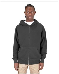 Shaka Wear SHGDZ Garment-Dyed Double-Zip Hoodie - 12 oz. 100% Cotton Fleece Shrink-Free Heavy Cuffs | L-3XL