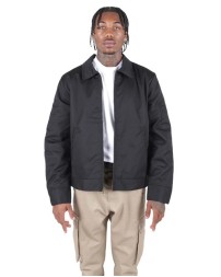 Shaka Wear SHMJ Mechanic Jacket - 65/35 Polyester/Cotton Twill Front Pockets Sleeve Pocket Adjustable Waist | S-3XL