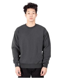 Shaka Wear SHGFC LA Garment-Dyed Crewneck Sweatshirt - 13.4 oz. Heavyweight Cotton Fleece Shrink-Free OEKO-TEX | S-3XL