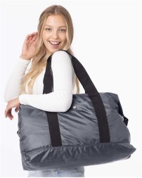 BAGedge BE279 Getaway Duffel Bag – Ripstop Polyester Duffel with Compression Snaps, 25