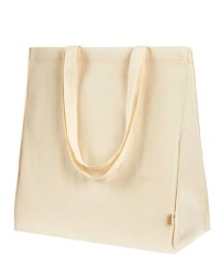 econscious EC8052 Go Lite Tote – 4.7 oz. 100% Organic Cotton | 14.5″W x 15.5″H x 7″D | Self-Fabric Straps | Flag Tag | WRAP Certified