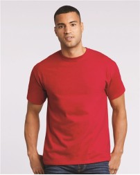 Gildan 2000T Men's Tall Ultra Cotton® T-Shirt – 6 oz. 100% US Cotton | Classic Fit | Side Seams | Tall Sizing (2.5″ Longer) | Tear Away Label | OEKO-TEX | FLA