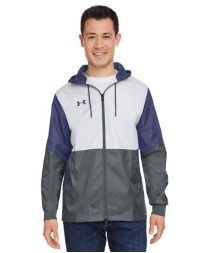 Under Armour 1359386 Men's Team Legacy Jacket – 3.17 oz. 100% Polyester UA Storm Hooded Windbreaker