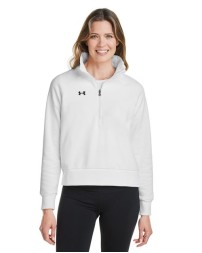 Under Armour 1379492 Women's Rival Fleece Half-Zip Pullover – 8.11 oz. 80/20 Cotton/Polyester | XS–2XL