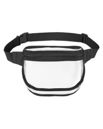BAGedge BE264 Clear PVC Fanny Pack Belt Bag – Transparent PVC Body, 7.75