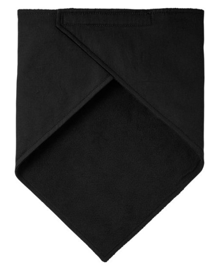 Big Accessories BA005 Fleece Lined Bandana – 100% Cotton Twill Exterior with 100% Polyester Fleece Lining | Triangular | Adjustable Velcro Back | 27