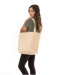 econscious EC8000 Everyday Tote – 8 oz. 100% Organic Cotton Twill Open-Top Tote Bag | 16