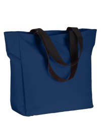 BAGedge BE080 Polyester Zip Tote – 600-Denier Polyester Zippered Tote with Internal Pocket | One Size