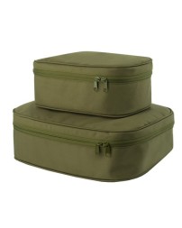 econscious EC8707 Grove Travel Cube Set – 600D 100% Recycled Polyester | 3-Piece Travel Cube Set | Mesh Windows | Recycled Content | Eco Packing Organizers