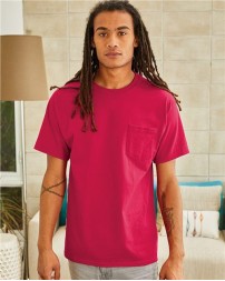 Hanes 5590 Men's Authentic Pocket T-Shirt – 6 oz. Cotton Tee with Left Chest Pocket | S–3XL