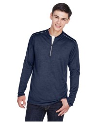 CORE365 CE401 Men's Kinetic Performance Quarter-Zip Pullover – 4.5 oz. 100% Polyester Mélange Jersey | S–5XL