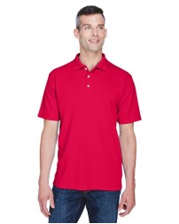 UltraClub 8445 Cool & Dry Stain-Release Performance Polo – Men's 4.8 oz. Polyester Mini-Jacquard Polo | S–6XL