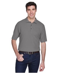UltraClub 8540 Whisper Piqué Polo – Men's 5.6 oz. Easy-Care 60/40 Cotton/Polyester Polo | S–6XL