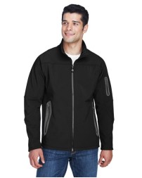 North End 88138 Men's Three Layer Fleece Bonded Shell Technical Jacket – 11 oz. 96/4 Polyester/Spandex 3-Layer Technical Bonded Jacket | S–5XL
