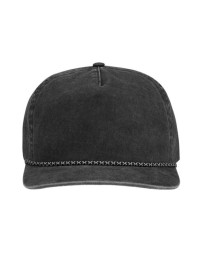 DRI DUCK 3053 Rockwell Cap – 100% Cotton Pigment-Dyed Twill | Unstructured Five-Panel with Mesh Windshield | Rope Braid