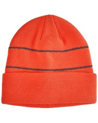 Big Accessories BA535 Reflective Cuffed Beanie – 100% Acrylic Double-Layer Knit Beanie | 8